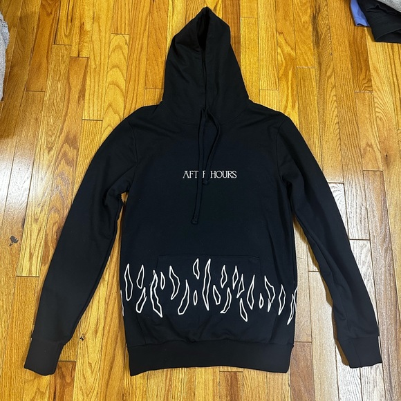 The Weeknd RARE After Hours Never Coming Down Black Pullover Hoodie Size Small - Picture 3 of 7